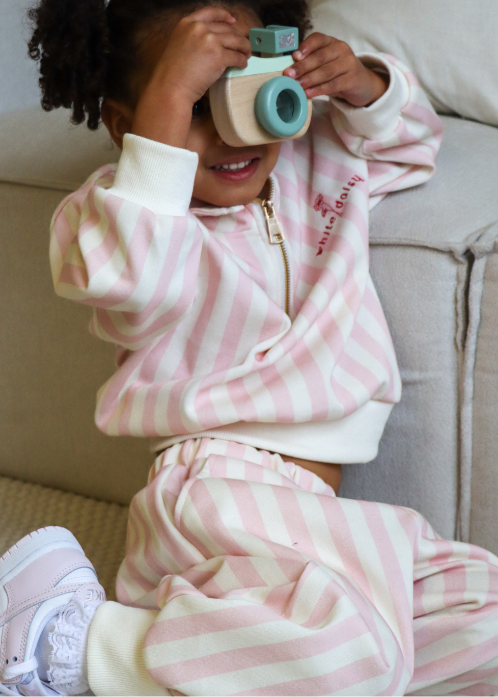 Blush Line Tracksuit in Pink