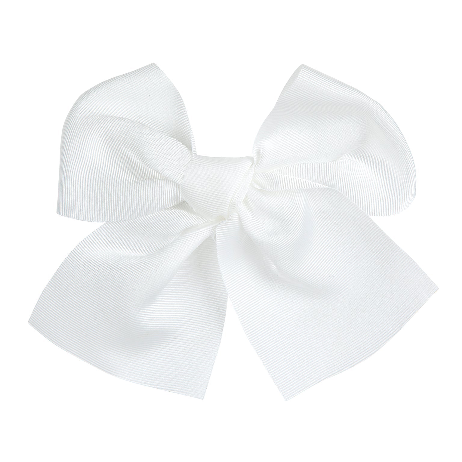 Condor large ivory grosgrain hair bow - Rose & Albert