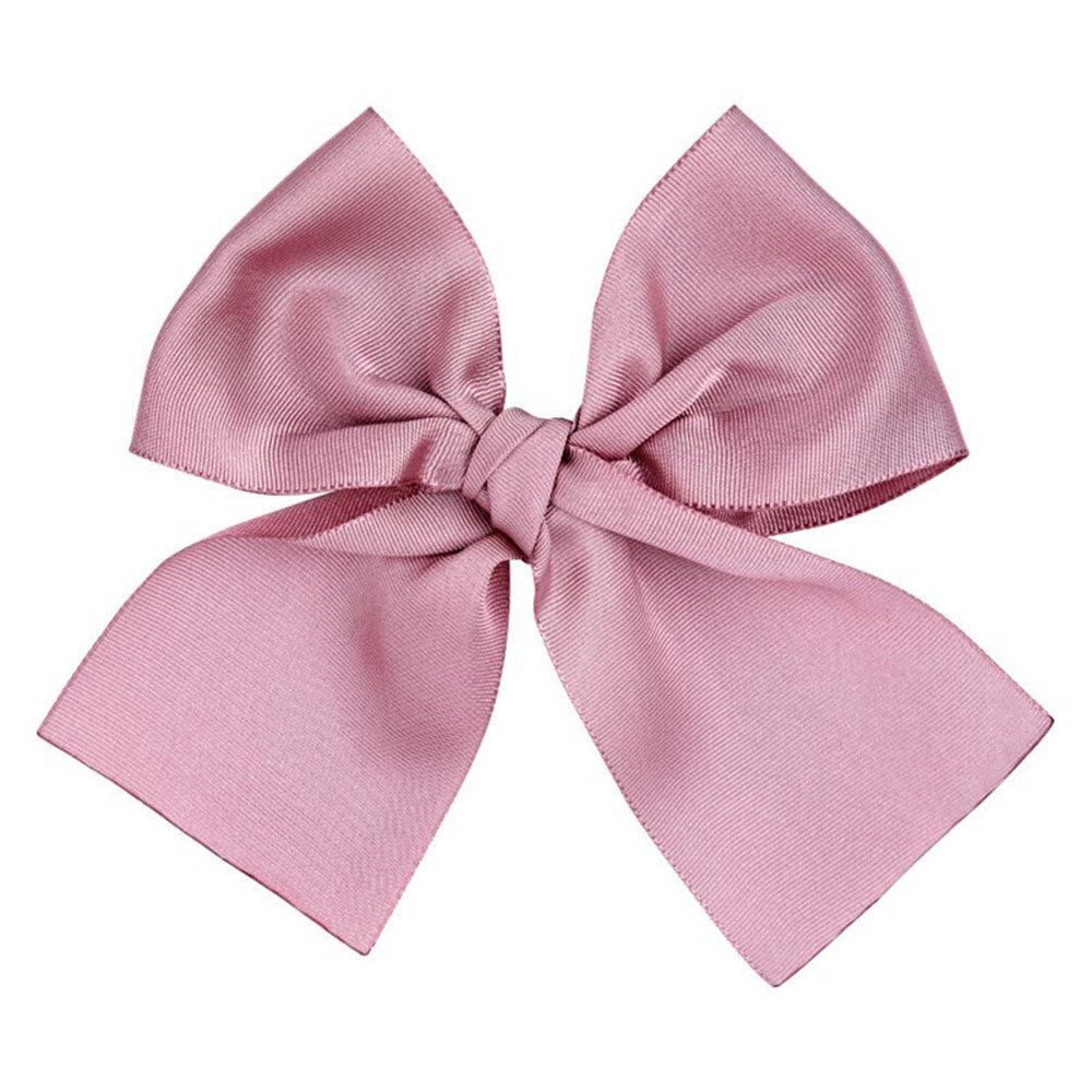 Condor large dusky pink grosgrain hair bow - Rose & Albert