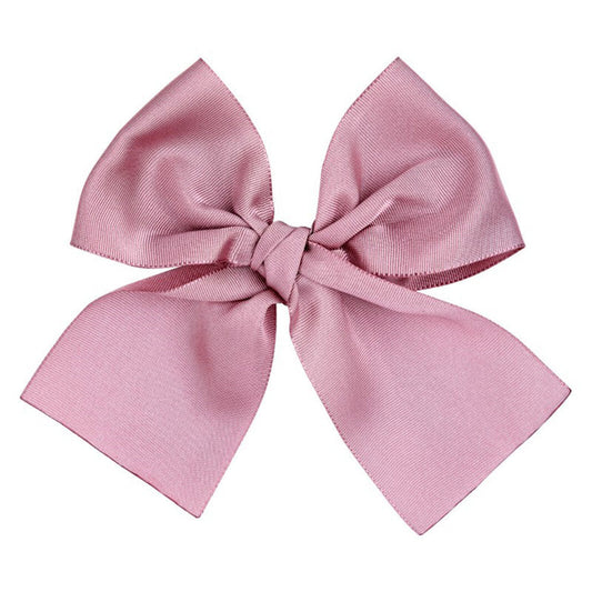 Condor large dusky pink grosgrain hair bow - Rose & Albert