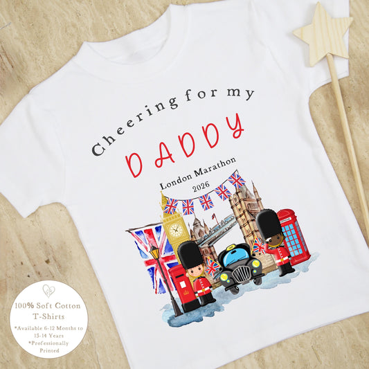 Personalised London Marathon Supporter T-Shirt – Custom Name Cheering Shirt for Family & Friends
