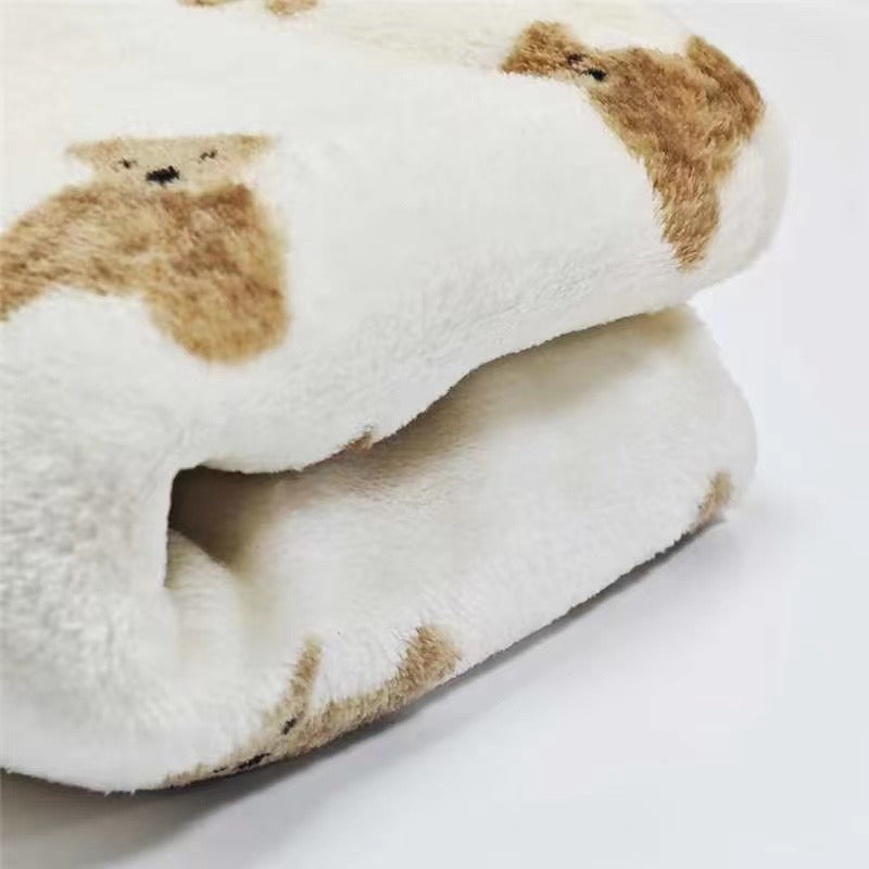 Bear Fleece Minky Blanket