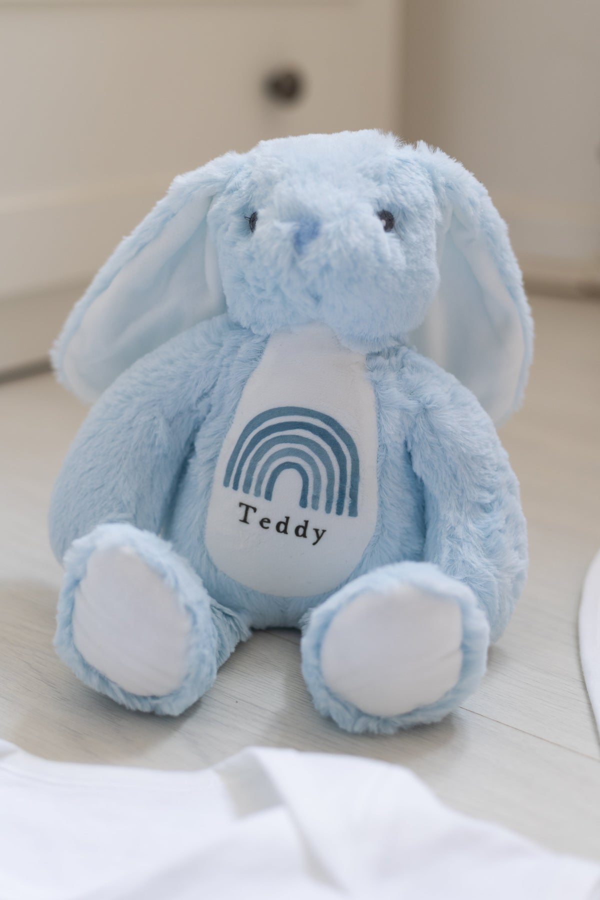 New Baby Gift Set - Blue Rainbow Design