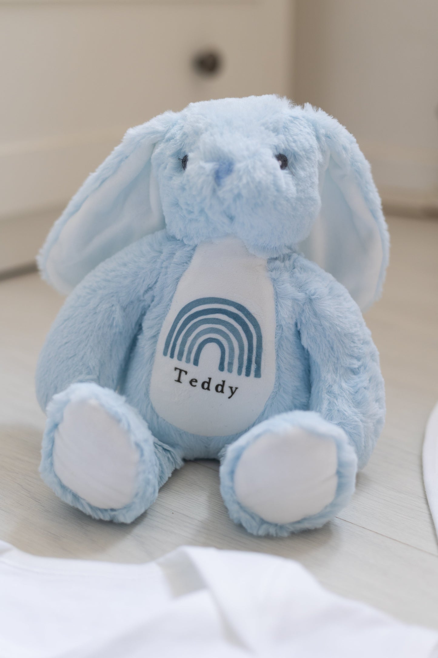 New Baby Gift Set - Blue Rainbow Design