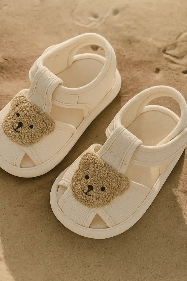The Bear Beige Summer Sandals Set - Cozy Crew Club