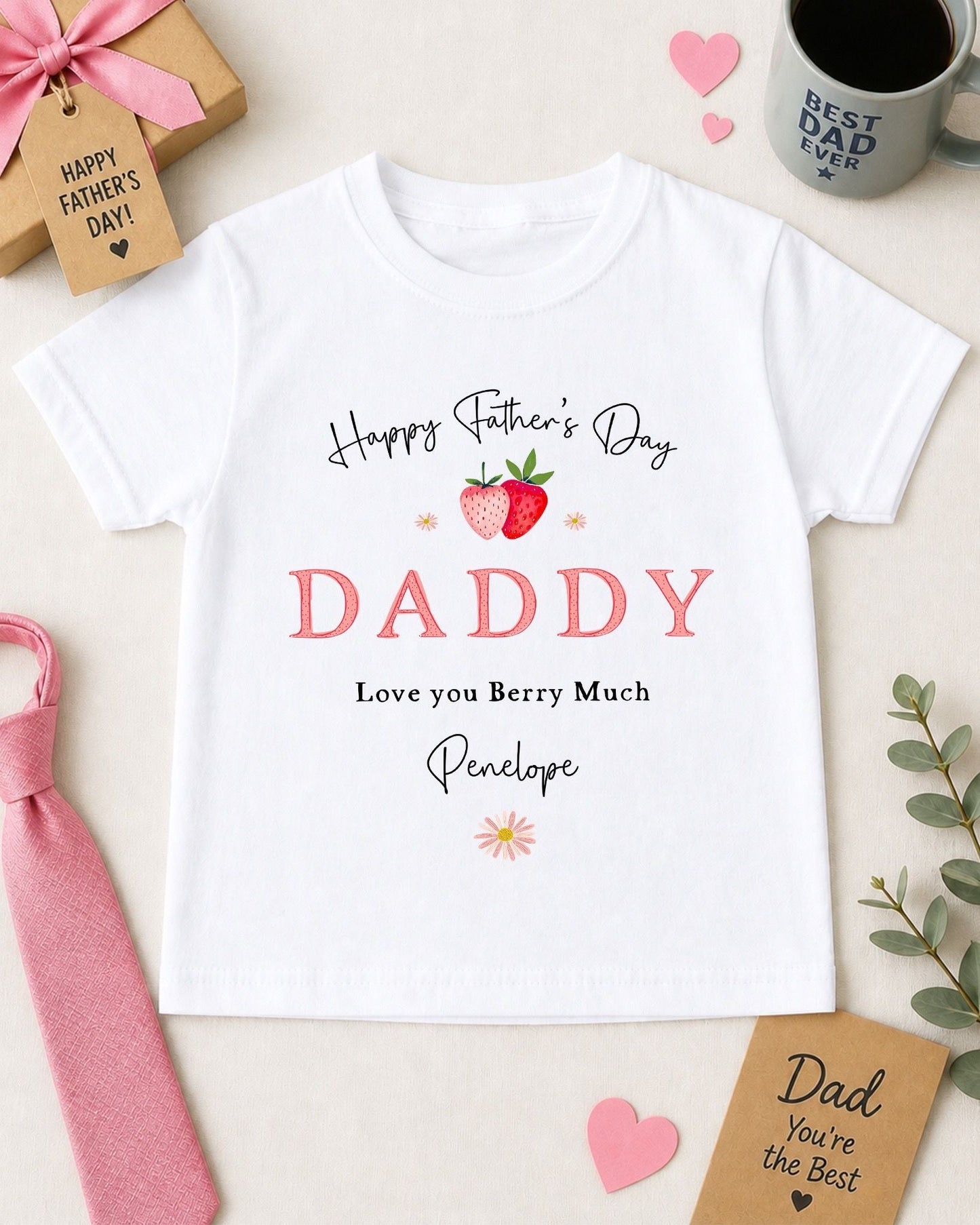 Father's Day T-Shirt - Strawberry Design