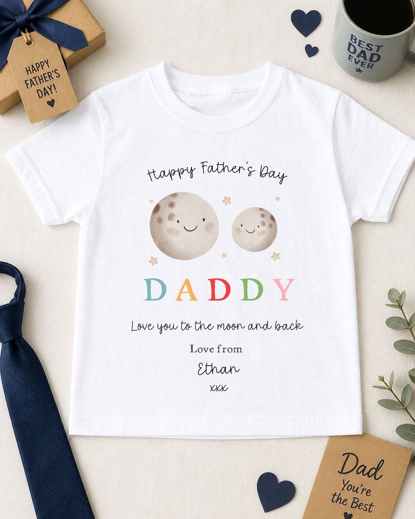 Father's Day T-Shirt - Moon Design