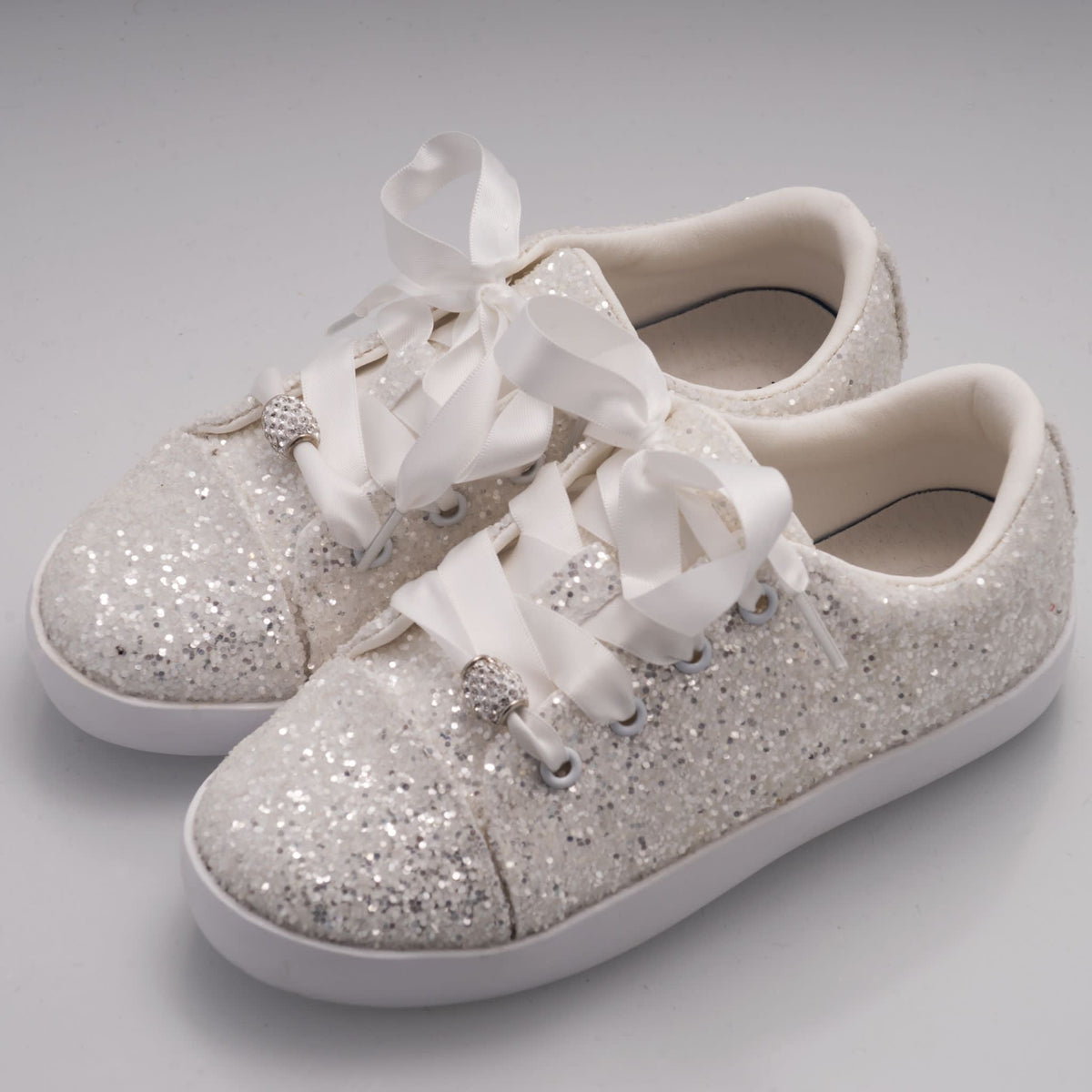 Paula's Communion Sparkle Occasion Trainers - Rose & Albert