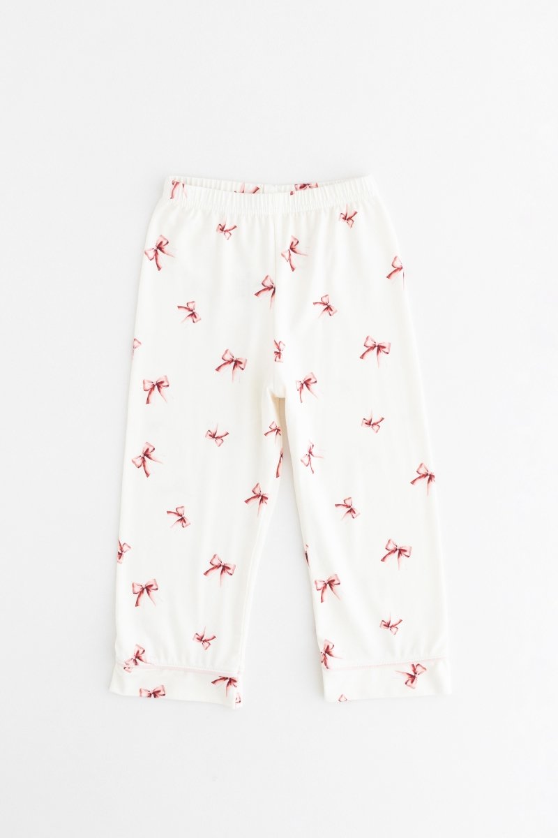 Mini COZY Rosy Ribbon Pyjamas Set - Cozy Crew Club