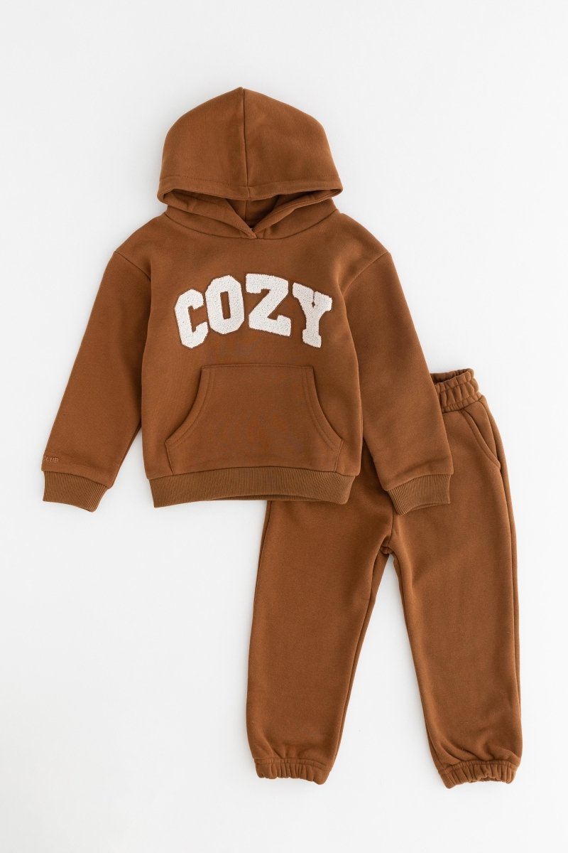 COZY Mini Tracksuit Brown - Cozy Crew Club