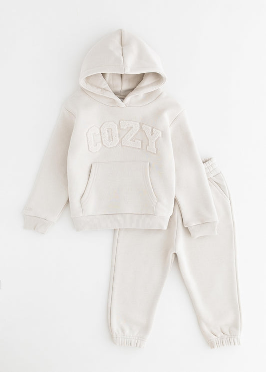 Cozy Mini Tracksuit in Beige