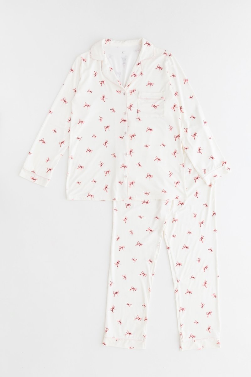 Adult COZY Rosy Ribbon Pyjamas - Cozy Crew Club