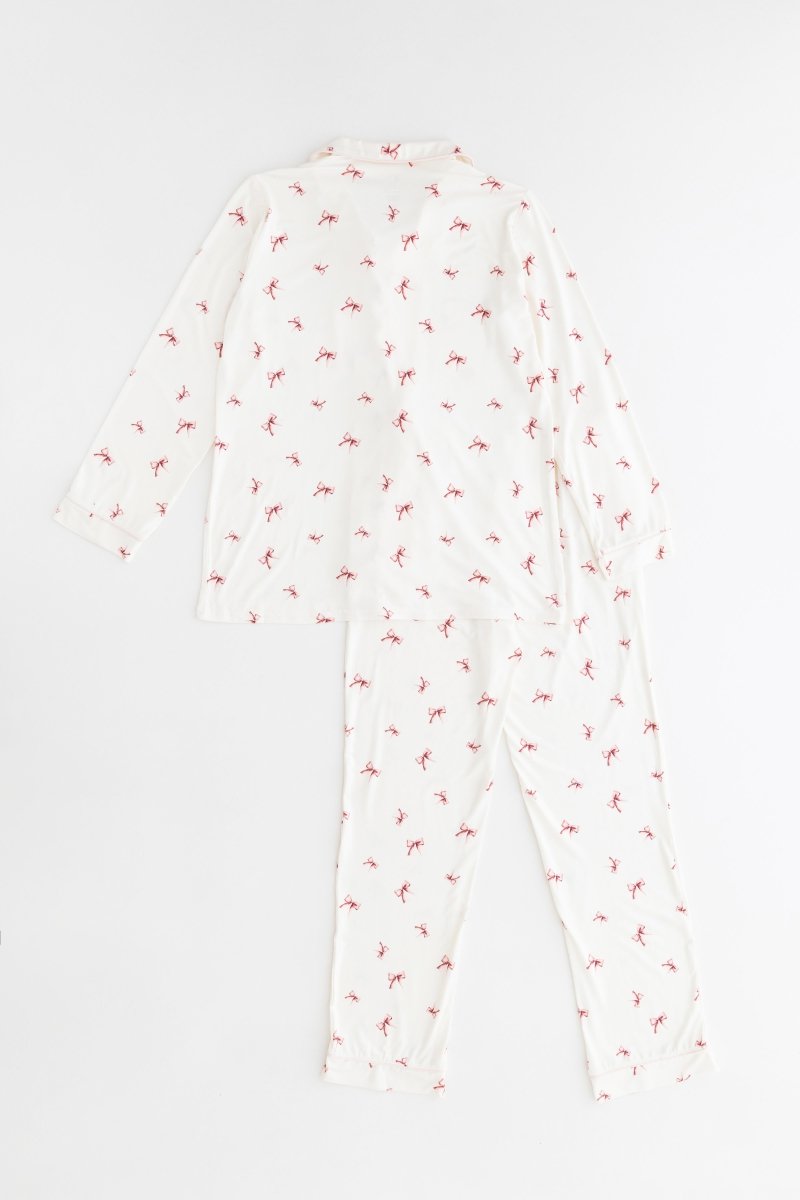 Adult COZY Rosy Ribbon Pyjamas - Cozy Crew Club
