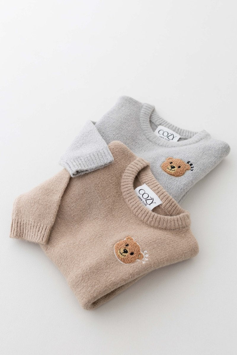 The Cozy Cub Knit Set Taupe Brown - Cozy Crew Club