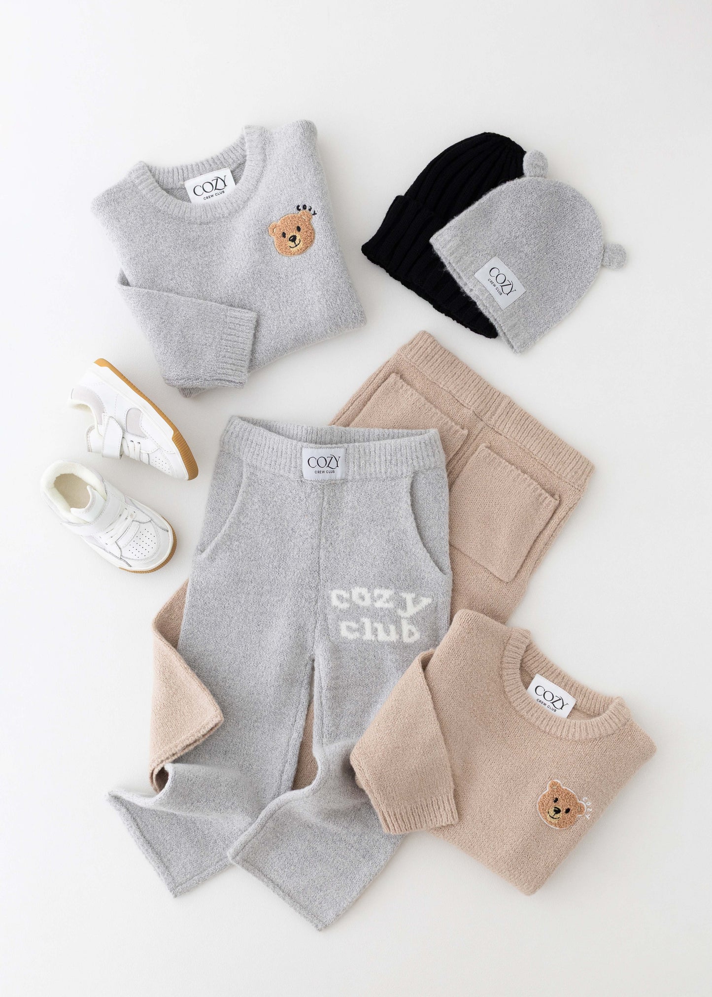 The Cozy Cub Knit Set in Grey