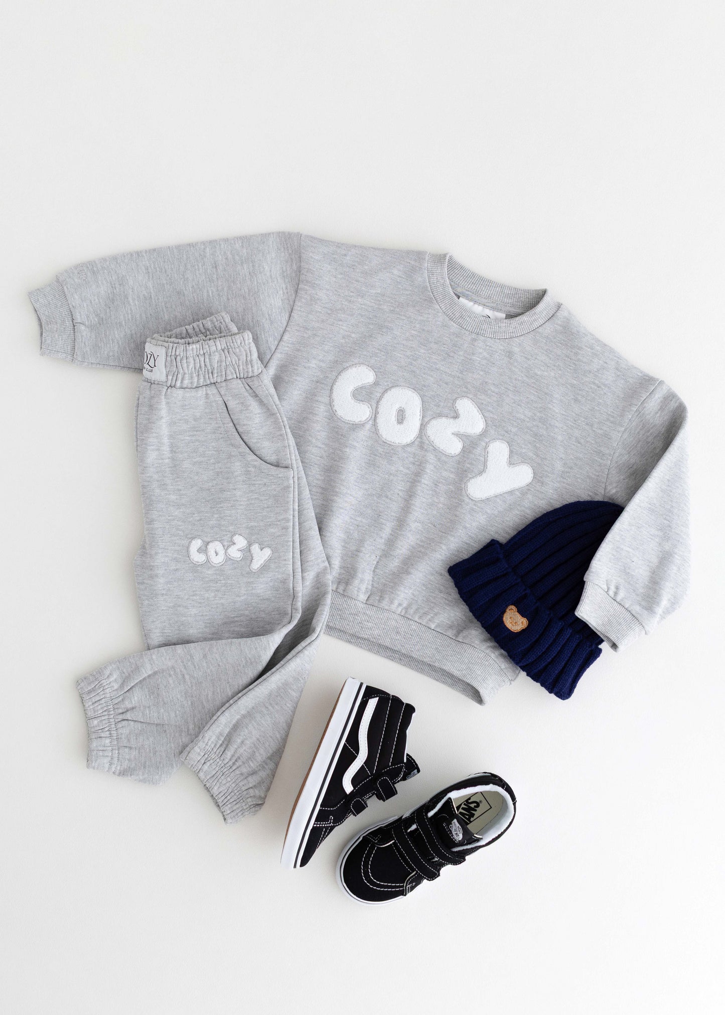 The Cozy Little Lounger Tracksuit Marl in Grey