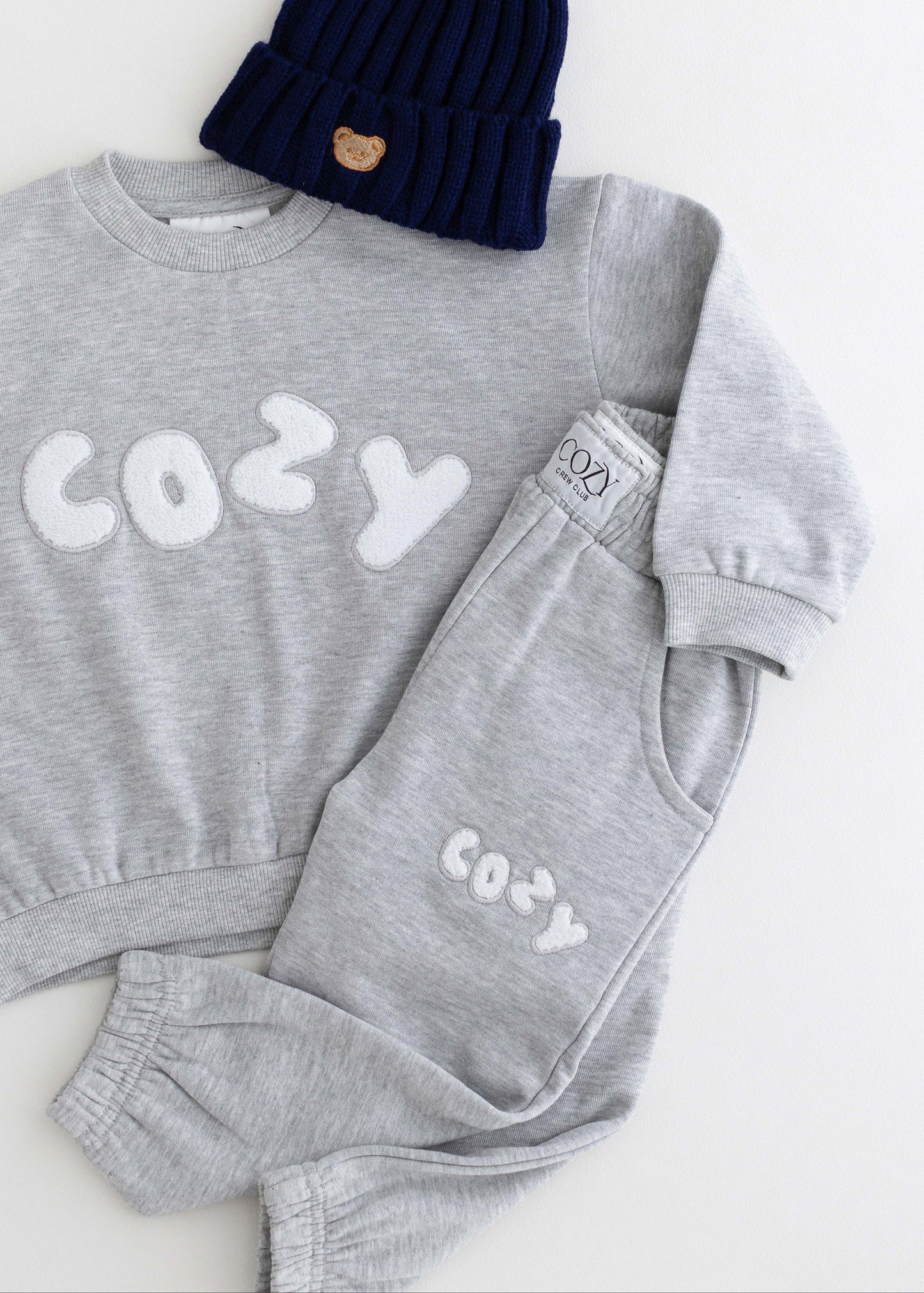 The Cozy Little Lounger Tracksuit Marl in Grey