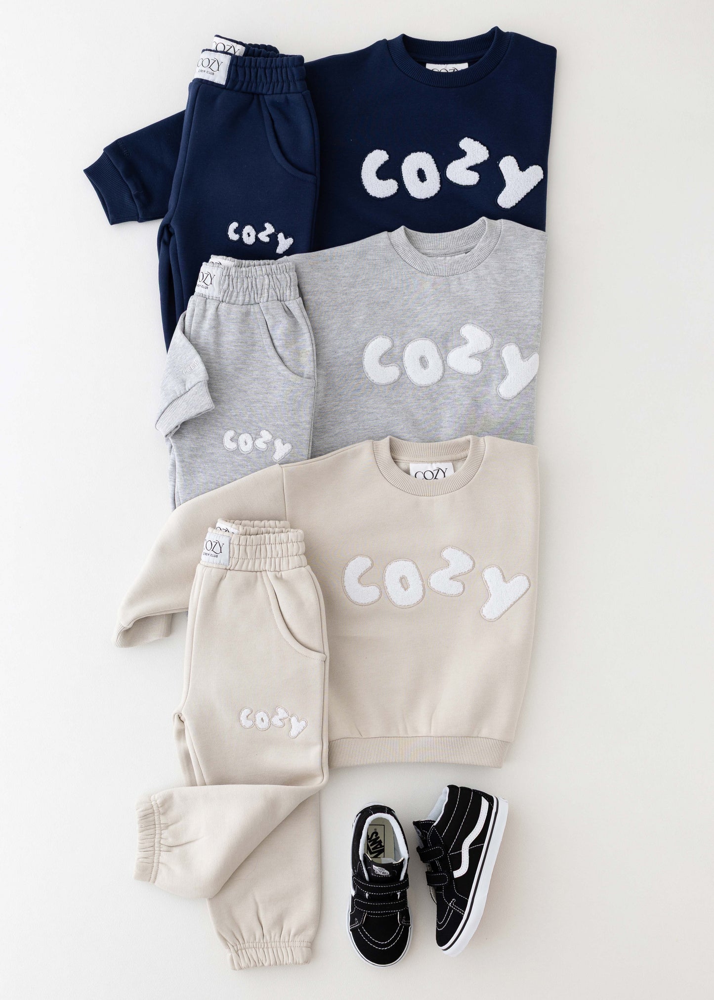 The Cozy Little Lounger Tracksuit in Beige
