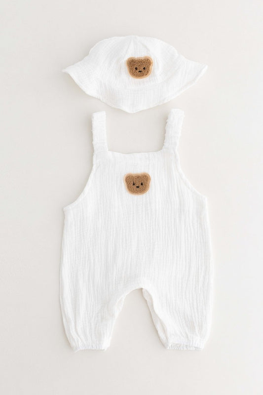 The Bear Set Hat & Romper - Cozy Crew Club