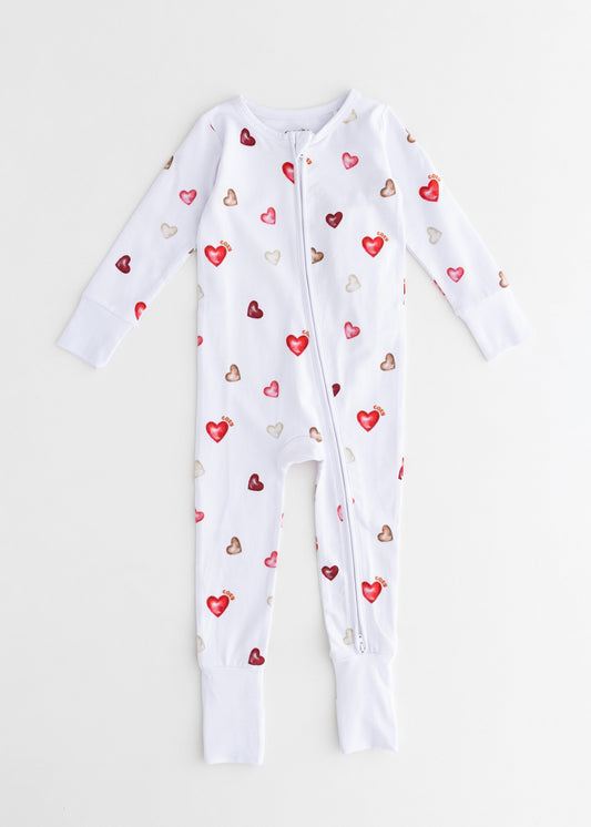 Cozy in Love Cotton Zip Sleepsuit One Piece