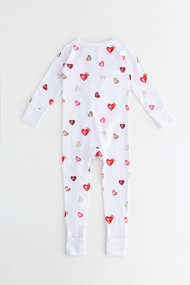 COZY In Love Cotton Zip Sleepsuit One Piece - Cozy Crew Club