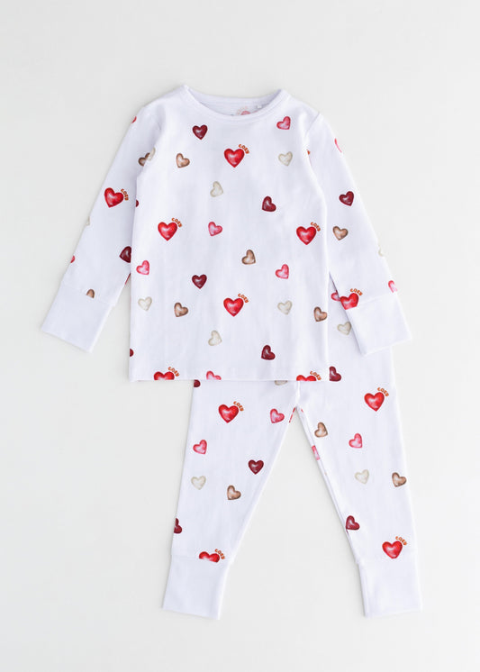 Cozy in Love Cotton Two Piece Set Long Sleeve Pyjamas