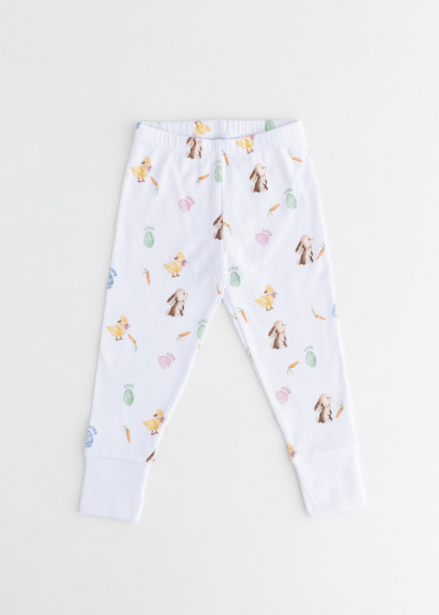 The Cozy Hop Ribbed Cotton Two Piece Set Long Sleeve Pyjamas