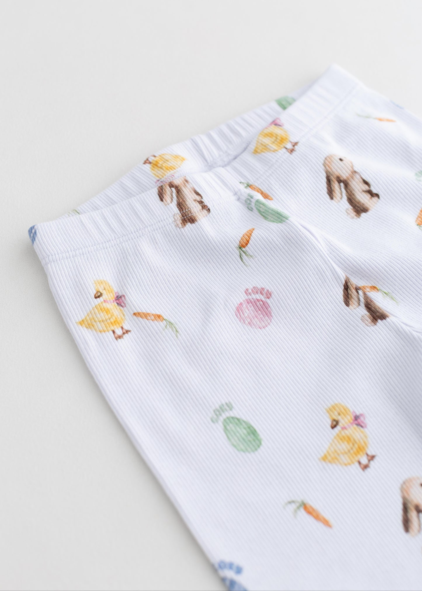 The Cozy Hop Ribbed Cotton Two Piece Set Long Sleeve Pyjamas
