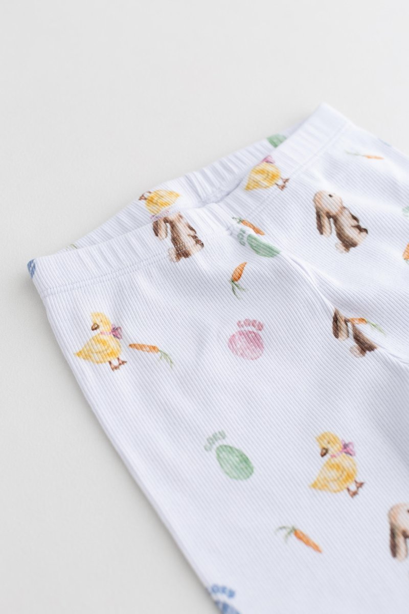 The COZY Hop Ribbed Cotton Two-Piece Set Long Sleeve Pyjamas - Cozy Crew Club