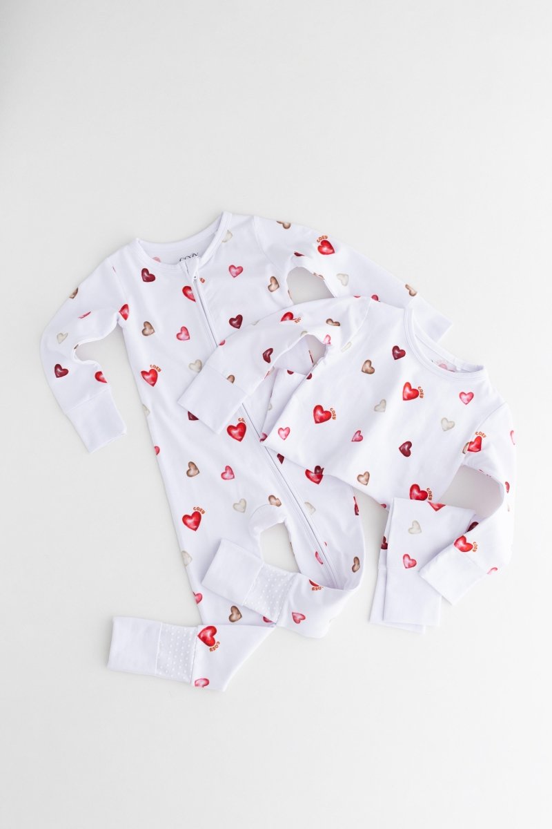 COZY In Love Cotton Zip Sleepsuit One Piece - Cozy Crew Club