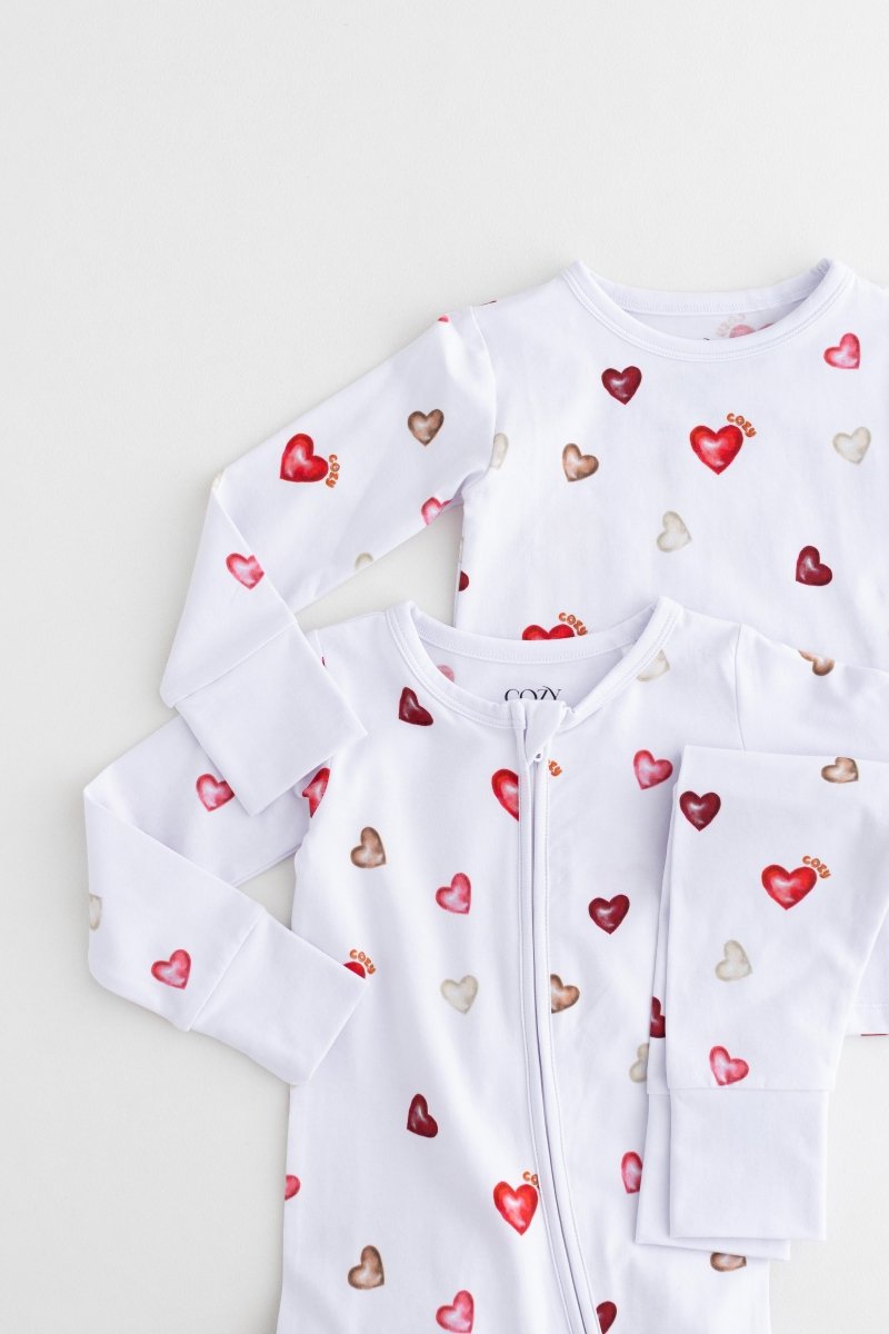 COZY In Love Cotton Zip Sleepsuit One Piece - Cozy Crew Club
