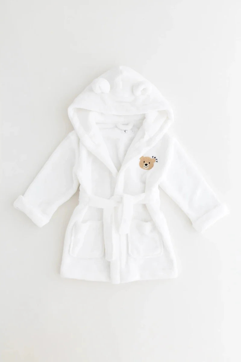 COZY Bear Hooded Dressing Gown Bear Ears - White Cozy Crew Club Dressing Gown mora-uk.myshopify.com cozy-bear-hooded-dressing-gown-bear-ears-white   baby, bath, bathrobe, bear, dressing gown, hooded, new in, personalise, soft, zero  COZY Bear Hooded Dressing Gown Bear Ears - White Cozy Crew Club Dressing Gown mora-uk.myshopify.com cozy-bear-hooded-dressing-gown-bear-ears-white   baby, bath, bathrobe, bear, dressing gown, hooded, new in, personalise, soft, zero