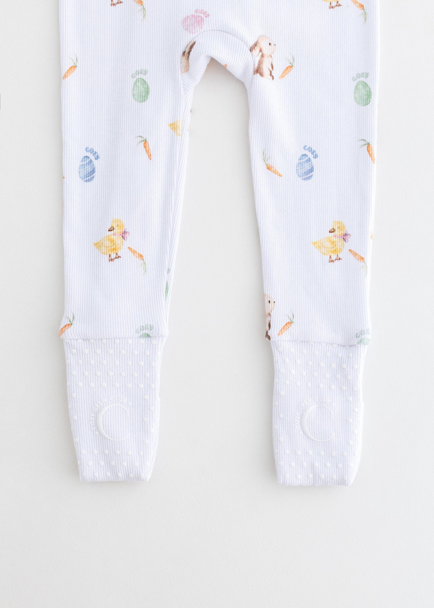 The Cozy Hop Sleepsuit Ribbed Cotton Zip One Piece