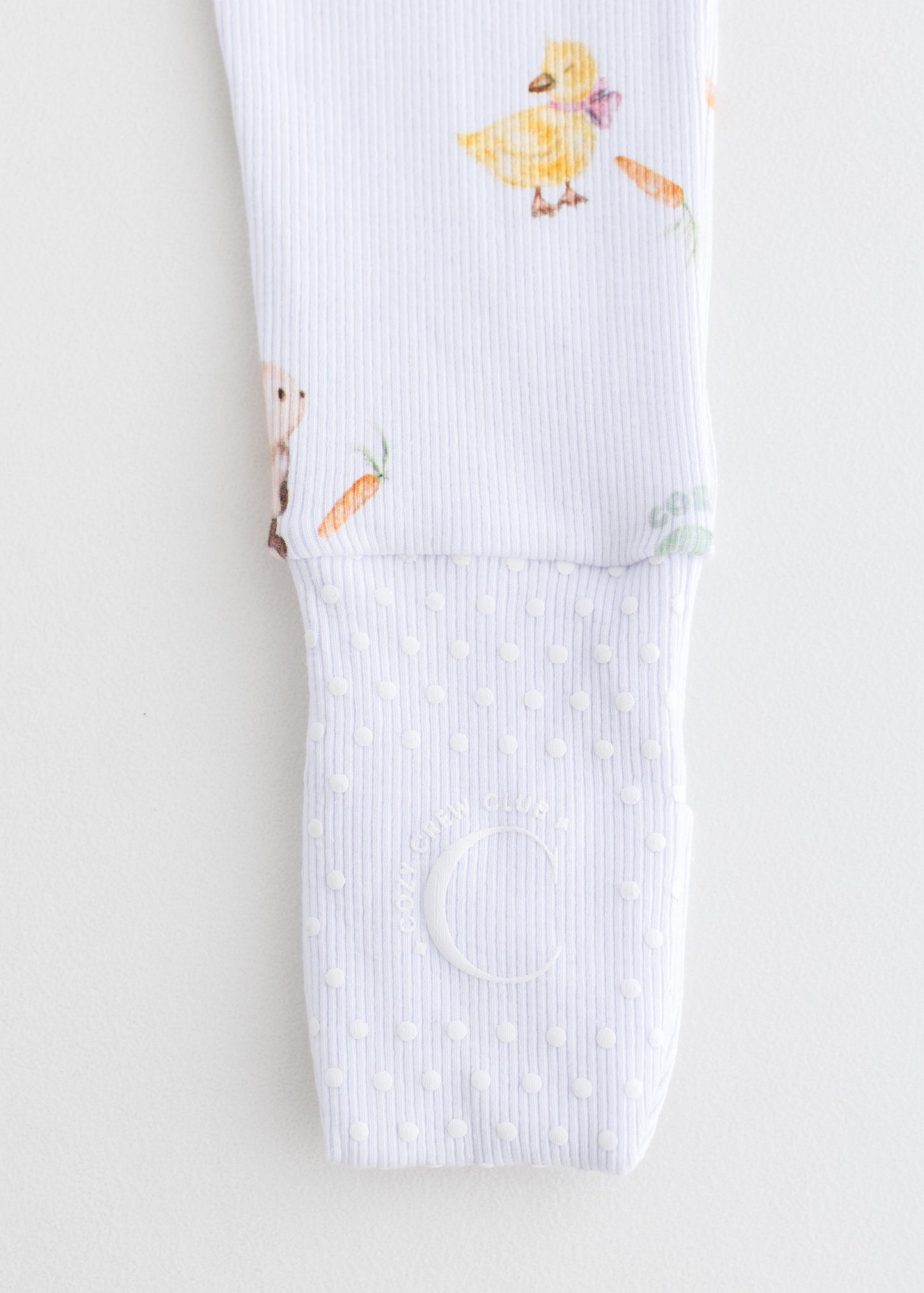 The Cozy Hop Sleepsuit Ribbed Cotton Zip One Piece