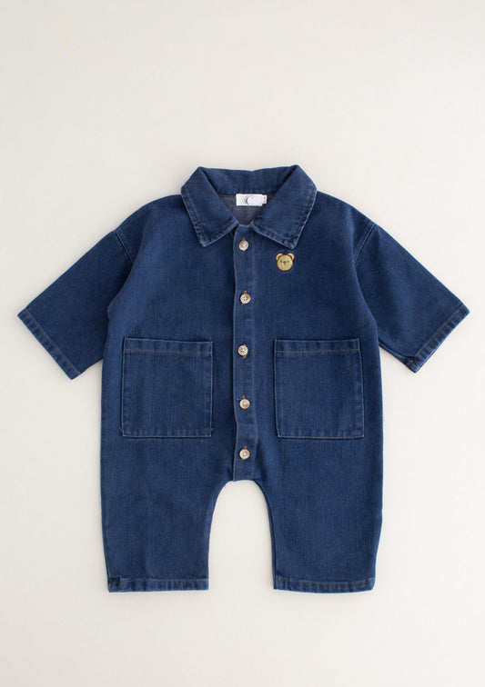 Bear Denim Piece in Blue