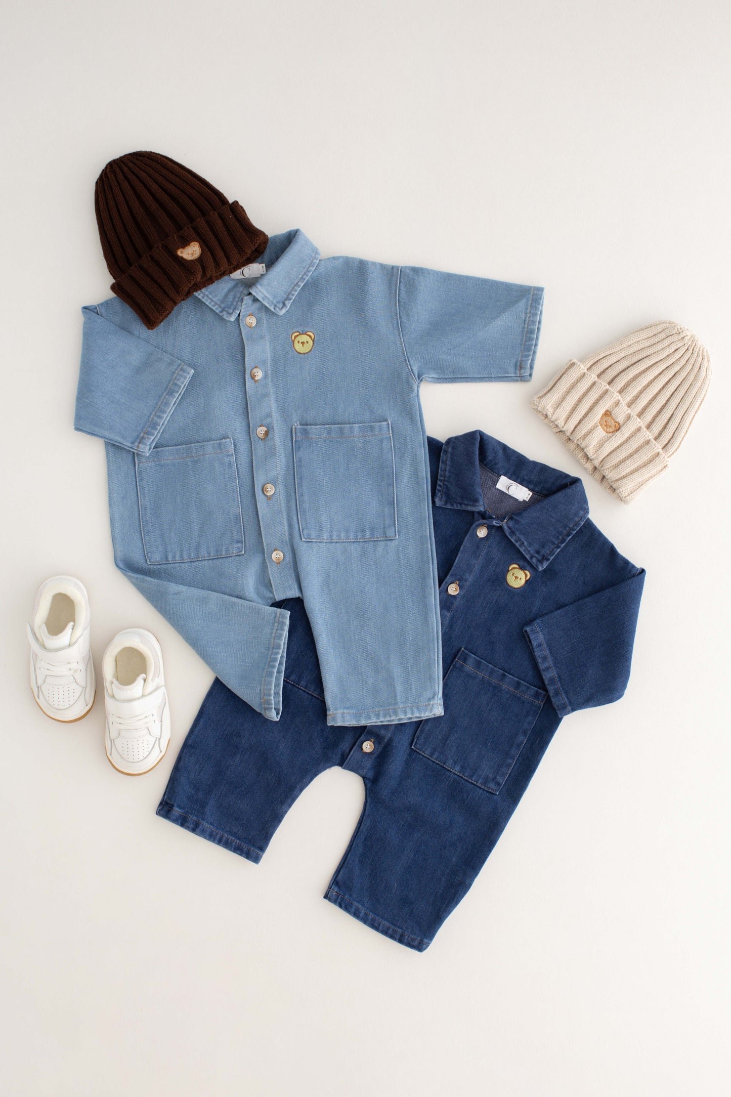 Bear Denim Piece in Blue