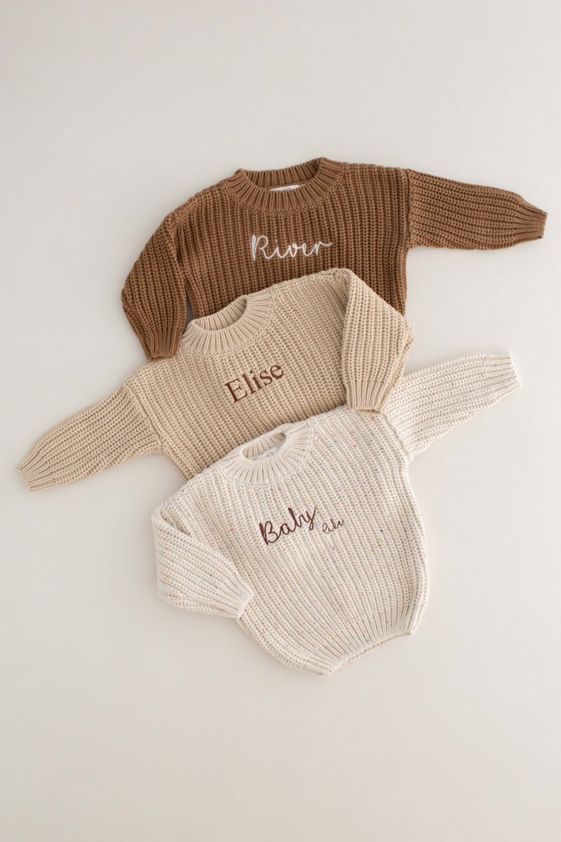 COZY Rainbow Speckle Chunky Sweater | Natural - Cozy Crew Club