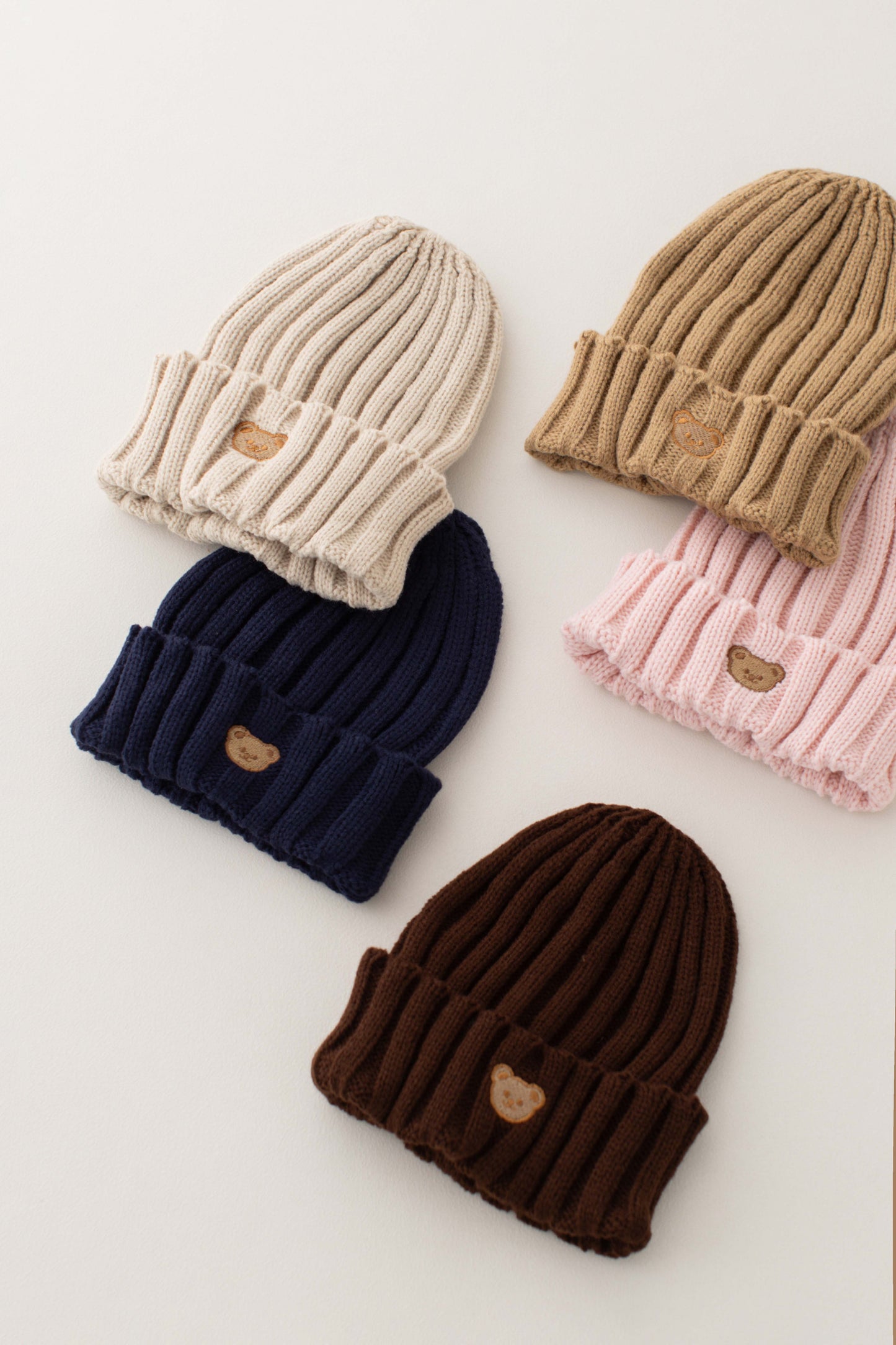 Knitted Bear Beanie Hats