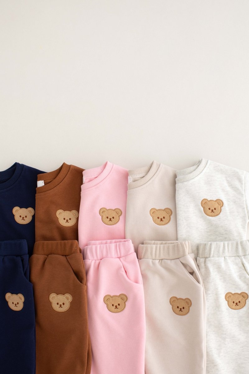 The Bear Colour Tracksuit 100% Cotton - Cozy Crew Club