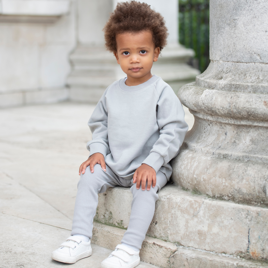 Ribbed Leggings - Powder Blue