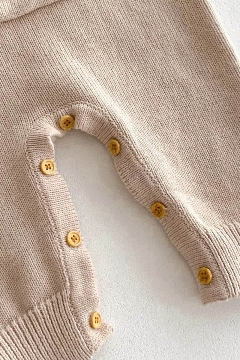 Waffle Bear One Piece Playsuit - Cozy Crew Club