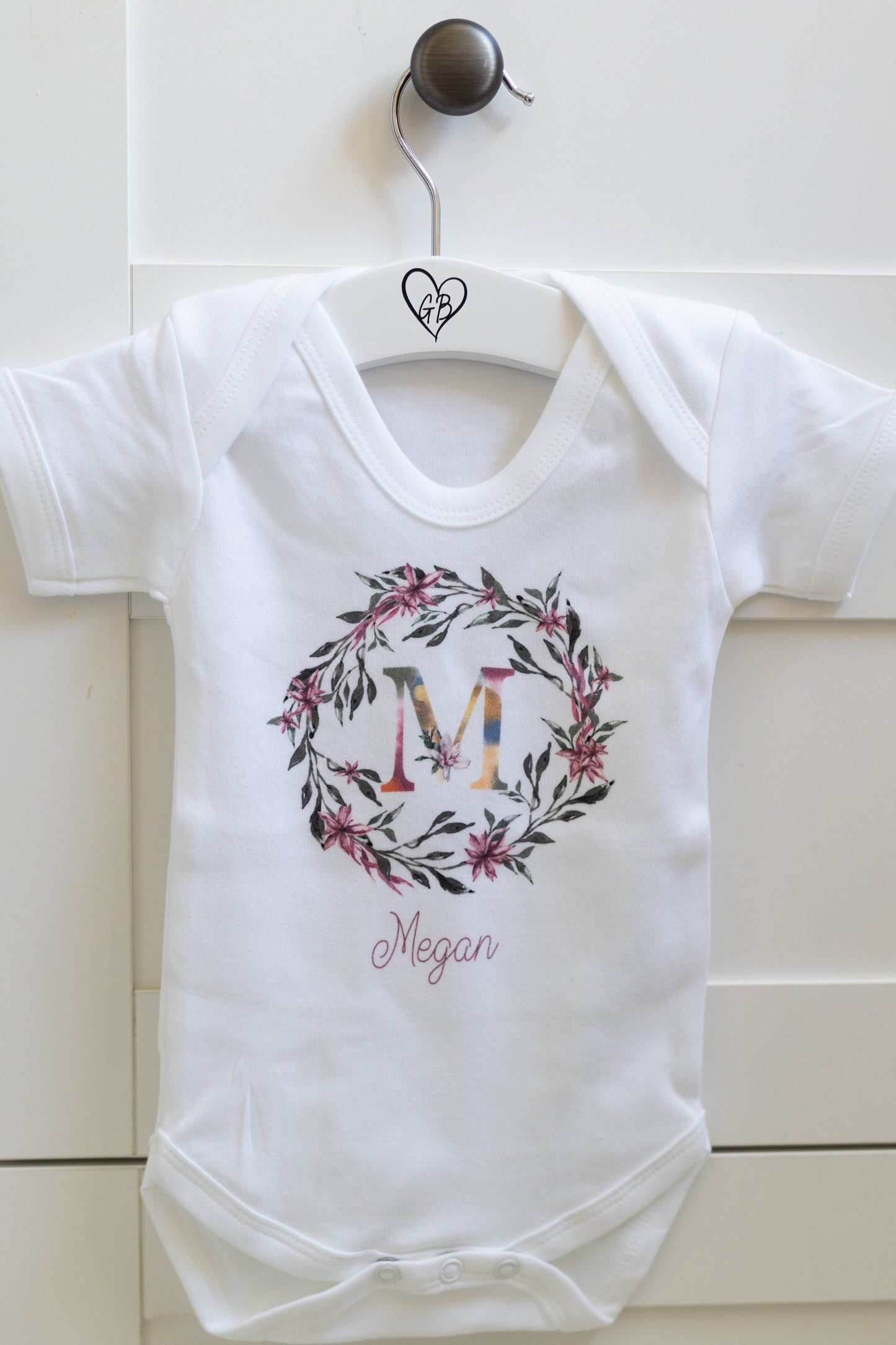 New Baby Gift Set - Floral Wreath Design