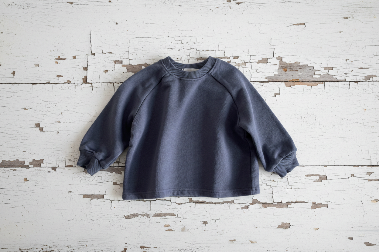 Cotton Sweatshirt in Blue