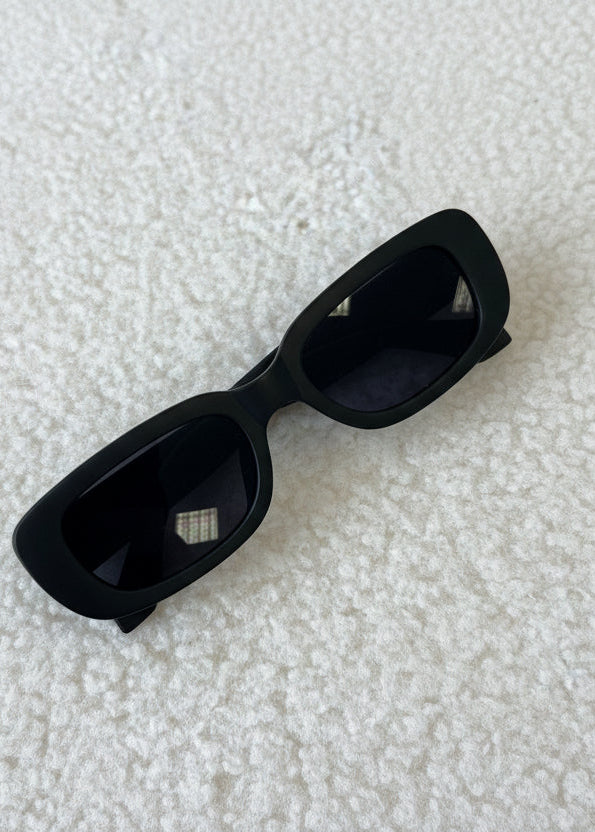 Black Rectangle Sunglasses