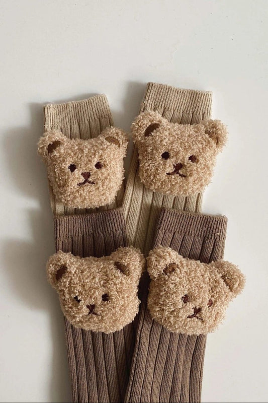 The Bear Knee Socks - Cozy Crew Club