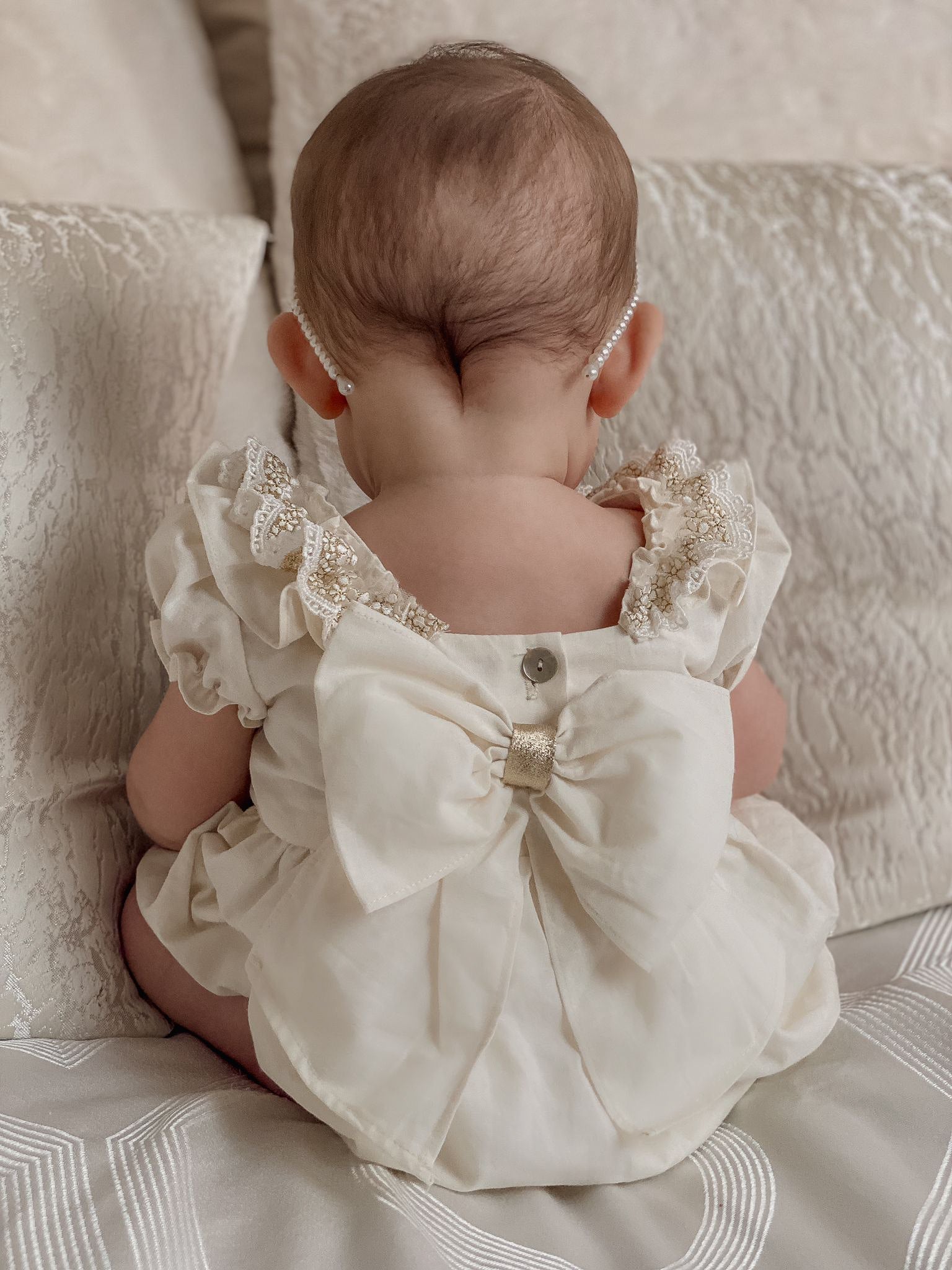 Rose & Albert Premium Collection Ivory Romper - Rose & Albert