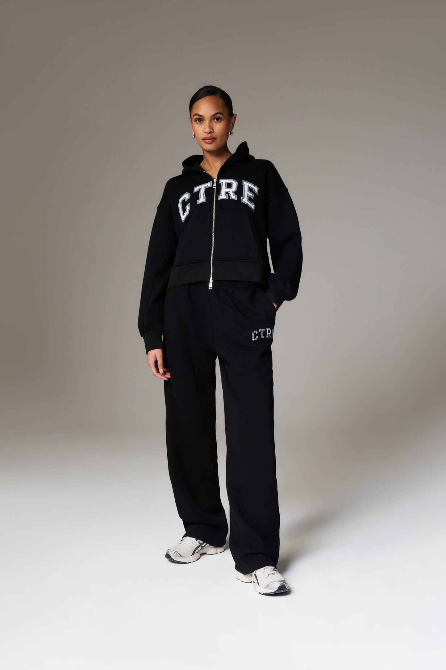 CTRE WIDE LEG JOGGERS - BLACK