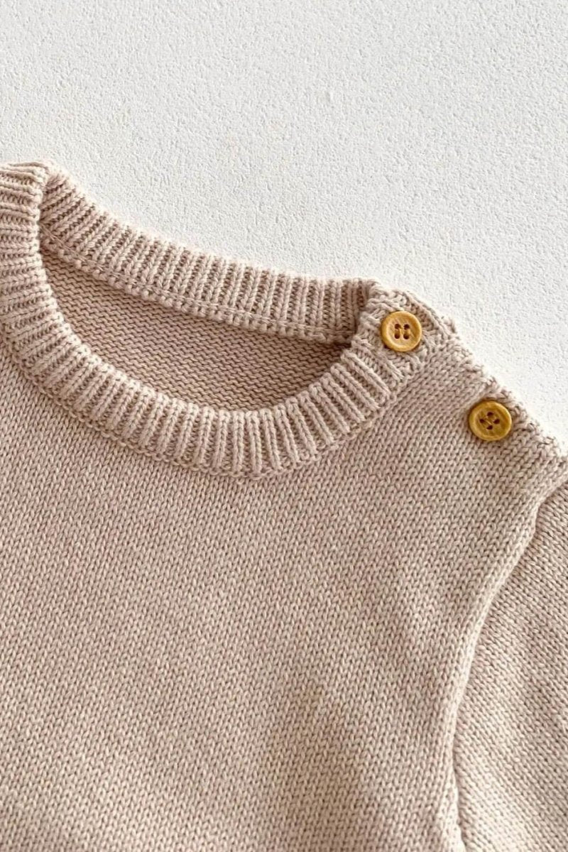 Waffle Bear One Piece Playsuit - Cozy Crew Club