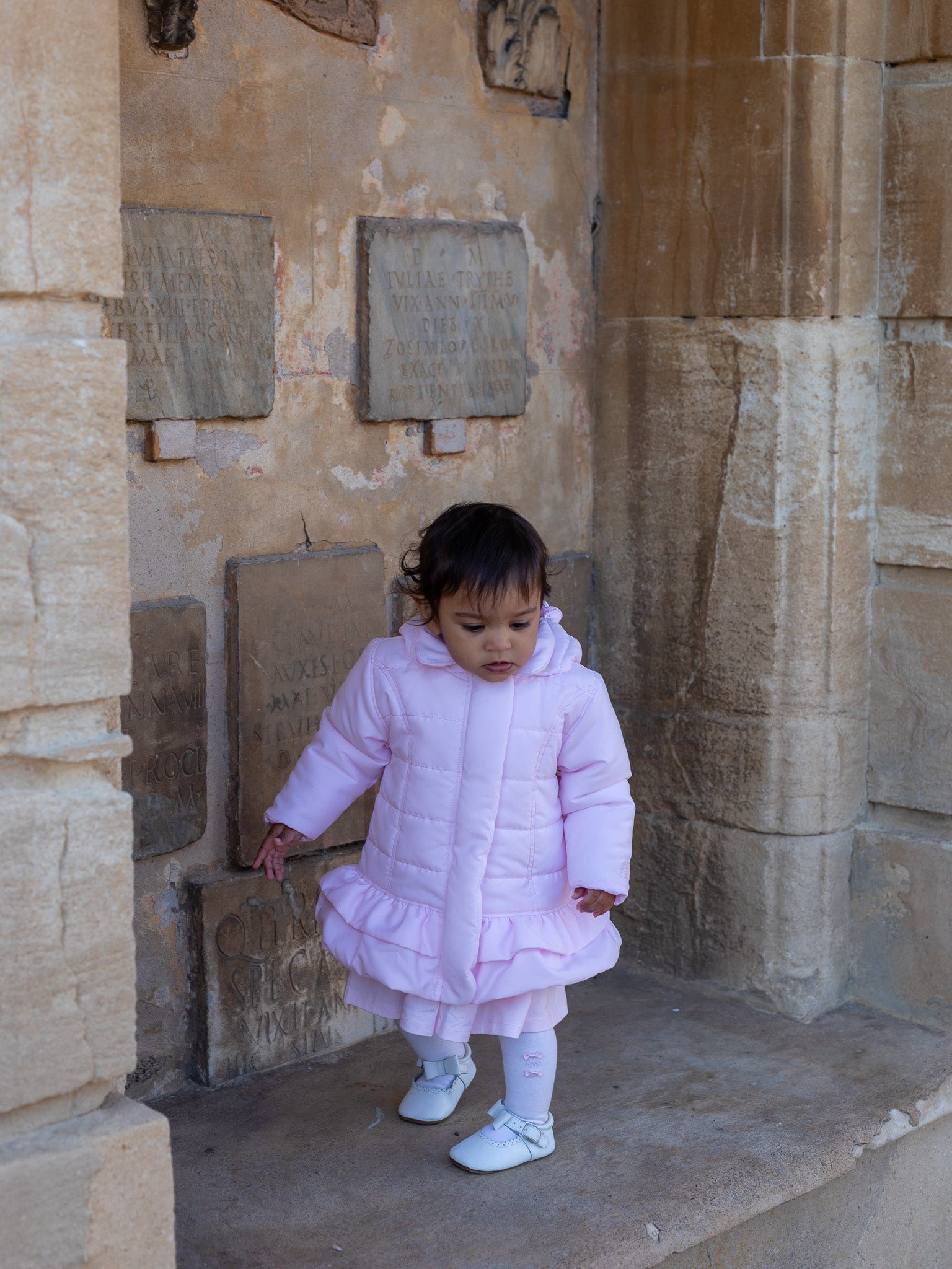 Emile et Rose 'Corina' pink padded hooded jacket - Rose & Albert