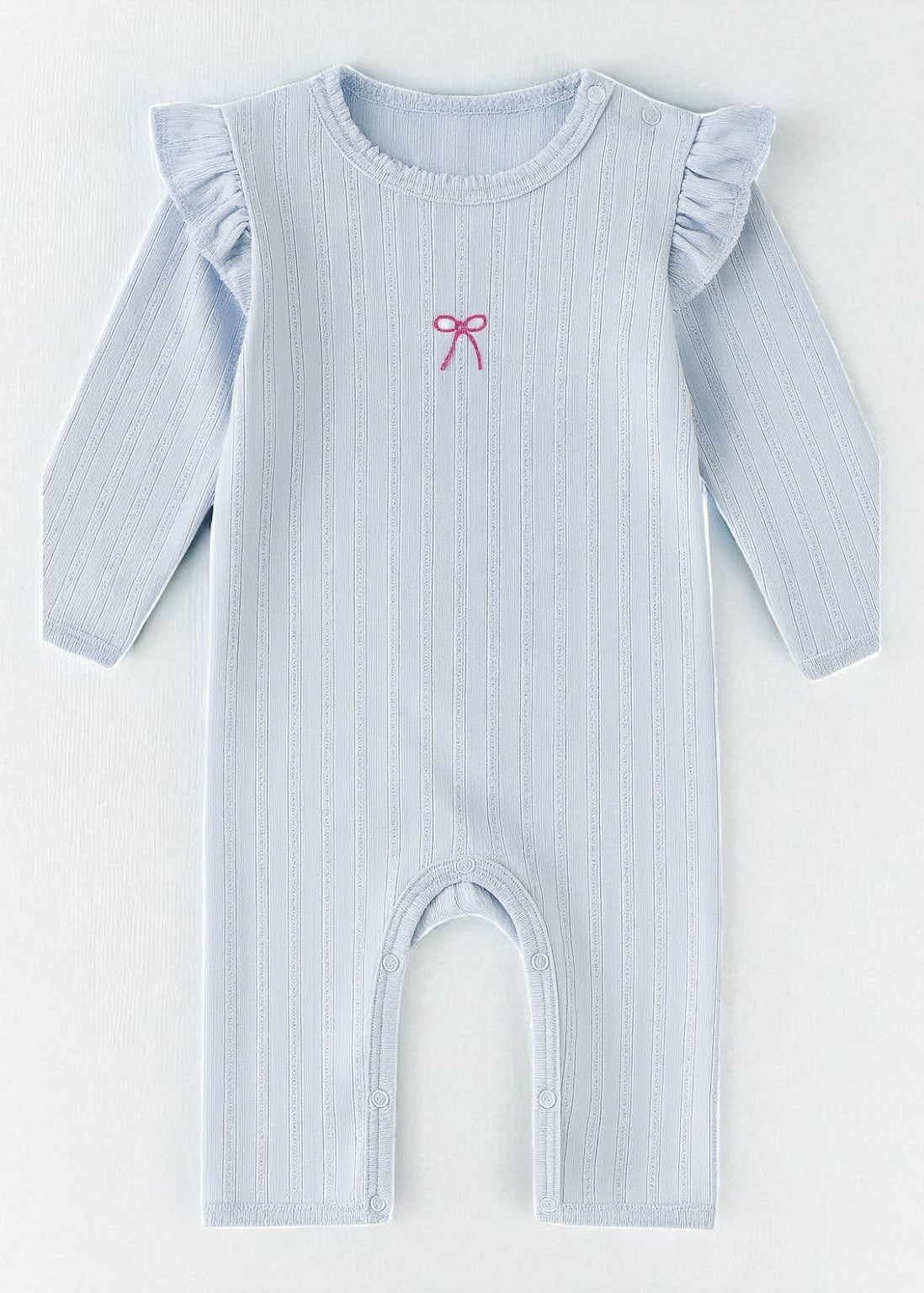 Knitted Bow Frill Romper